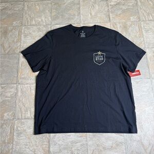 Wrangler Lone Star Crewneck Tshirt Mens Size XXLarge Black NWT